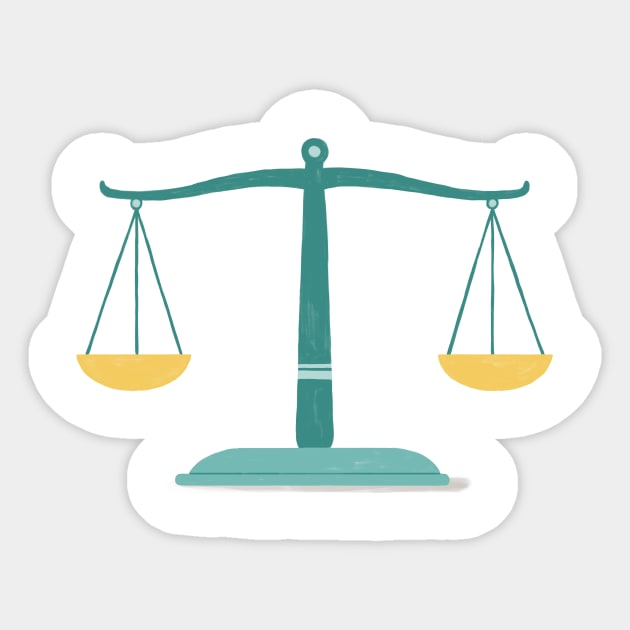 Balancing the Scales Sticker by Join Juno